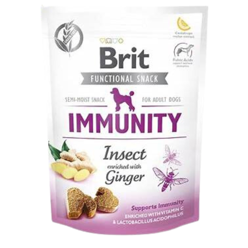 Brit Care Dog Functional Snack Immunity Insect – лакомство за имунитет с джинджифил