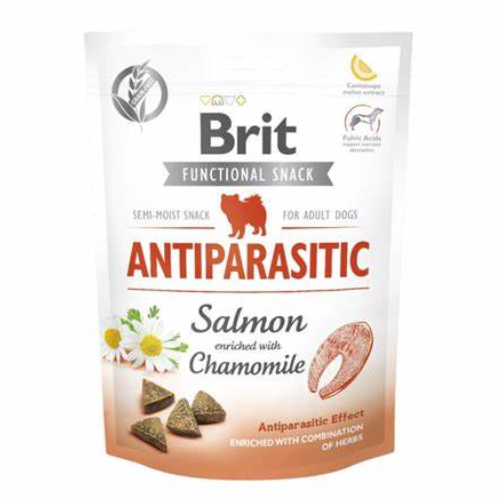 Brit Care Dog Functional Snack Antiparasitic Salmon – антипаразитно лакомство със сьомга и лайка