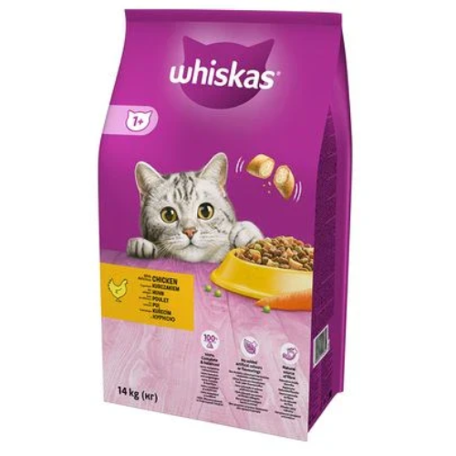 Whiskas adult с пилешко и зеленчуци